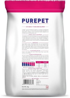 PurePet Adult Cat Dry Food Tuna & Salmon 7kg - Image 2