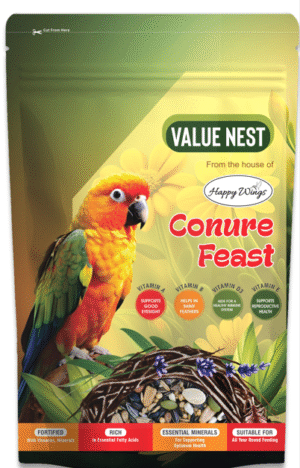 Happy Wings Premium Bird Food for Conure 500 GR