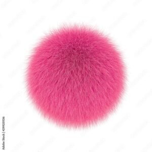 Fluffy Ball - Pink