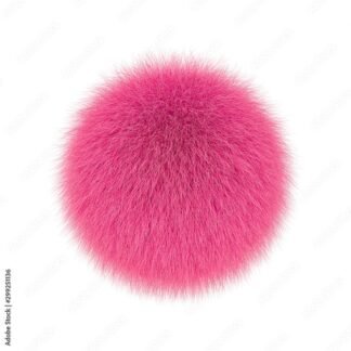 Fluffy Ball - Pink