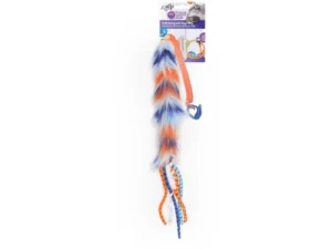 Furry Ball - Fluffy Spring with Finger Ring - Orange