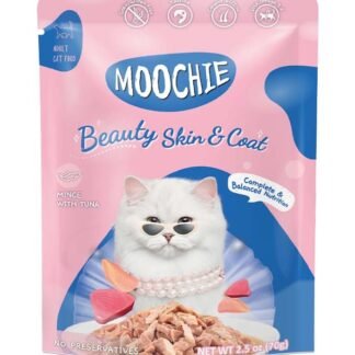 Moochie Cat Wet Food Mince tuna with Kanikama in Gravy 156G