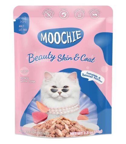 Moochie Cat Wet Food Mince tuna with Kanikama in Gravy 156G