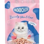 Moochie Cat Wet Food Mince tuna with salmon in Gravy 156G