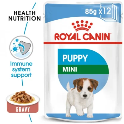 Size Health Nutrition Mini Puppy (WET FOOD - Pouches) 12 x 85g
